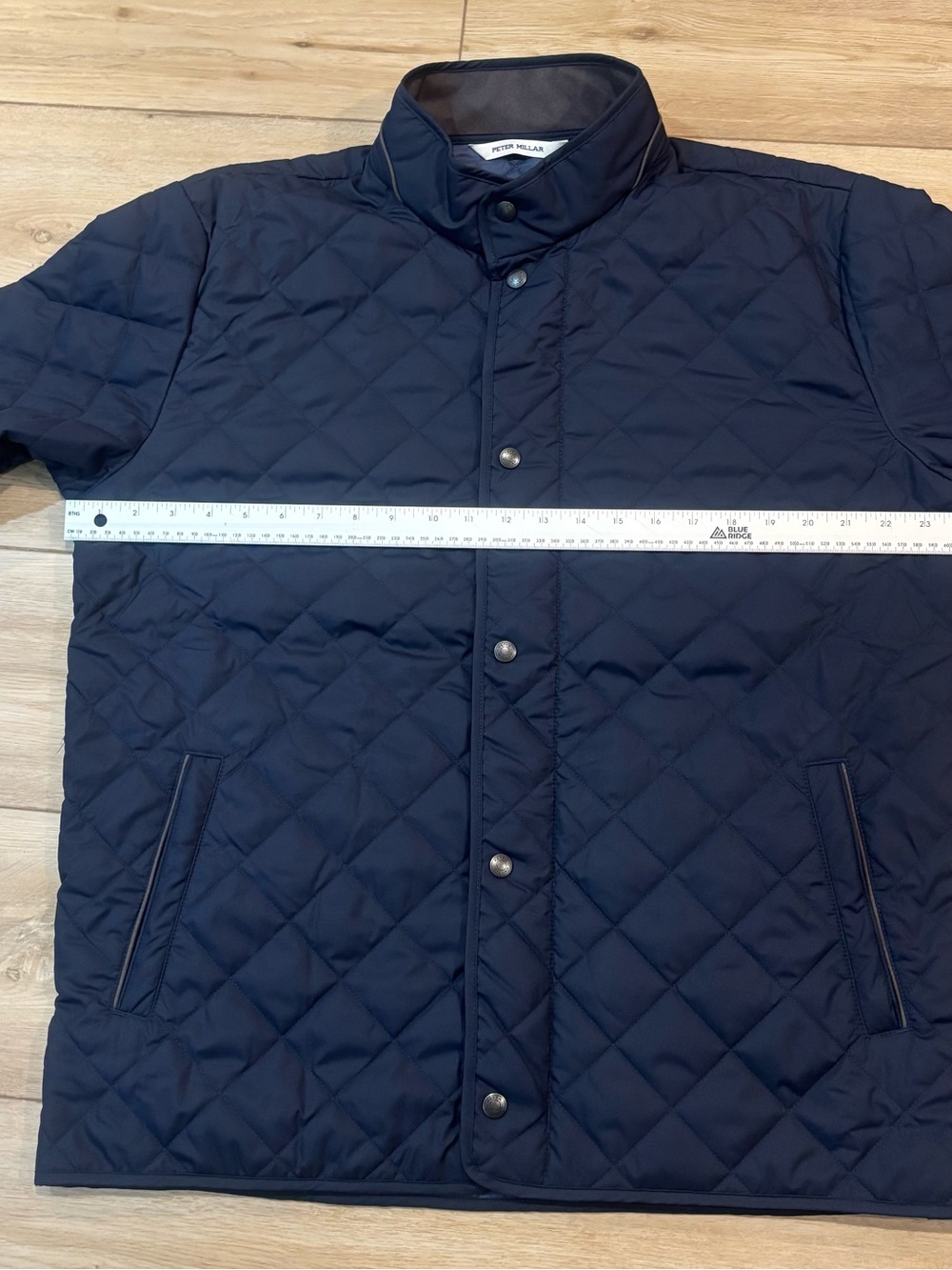 Peter Millar Suffolk Quilted Travel Coat – Men’s Large L – Navy Blue MINT!!! - Picture 10 of 13